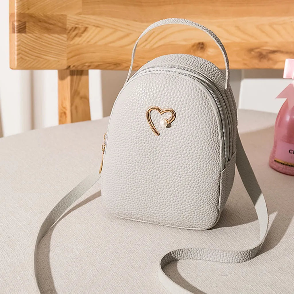 Women's Small String Backpack Letter Purse Messenger Bag