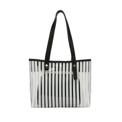 Stripe Women's Bag Shoulder Women's Bag Bag Printing Letter