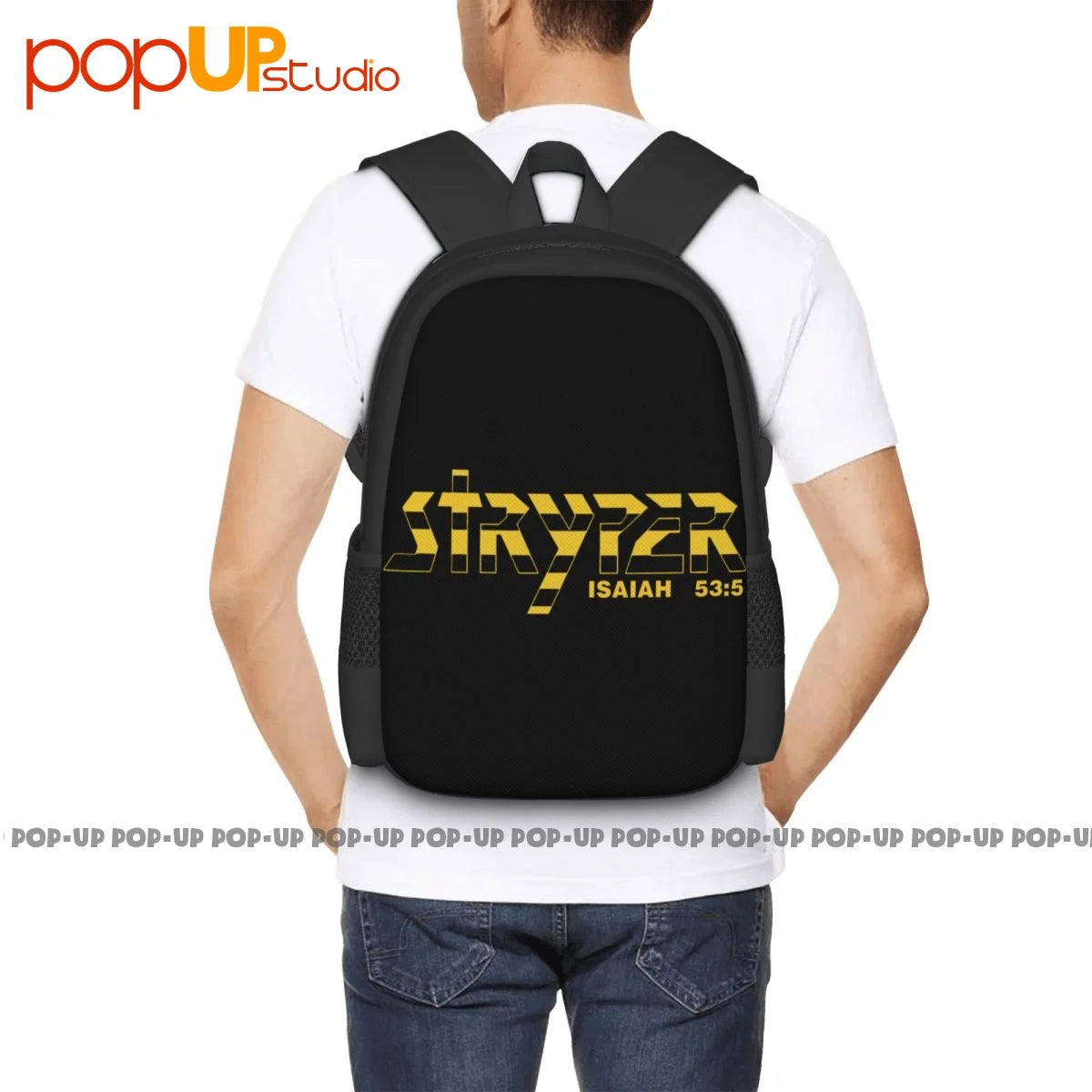 Stryper Isaiah 53 5 777 Metal Hair Band 1986 Tour Backpack