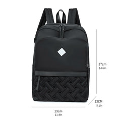 Oxford School Backpack Large Capacity Zipper Casual Bag