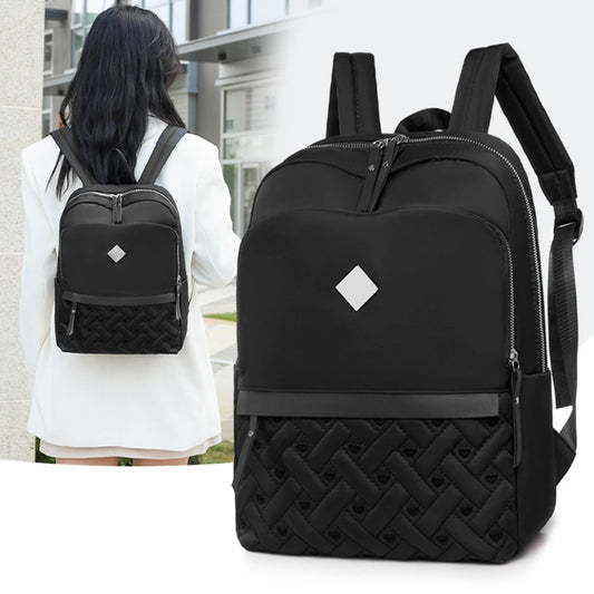 Oxford School Backpack Large Capacity Zipper Casual Bag
