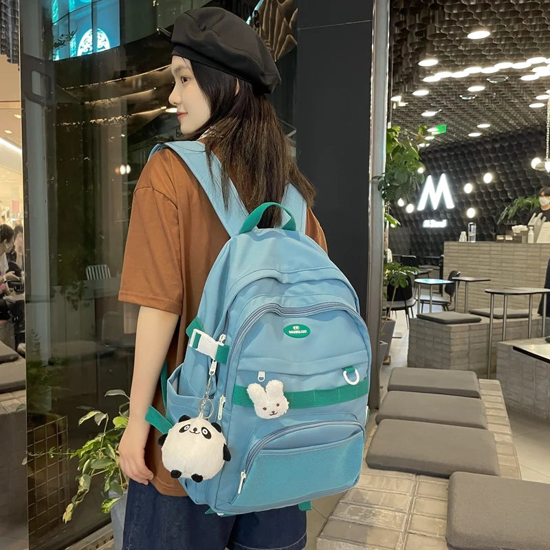 Women's Mesh School Backpack Waterproof Laptop Bag