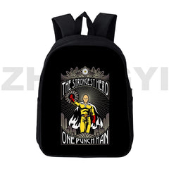 One-Punch Man Backpack 12/16 Inch Large Capacity Backpack Women Children Cartoon