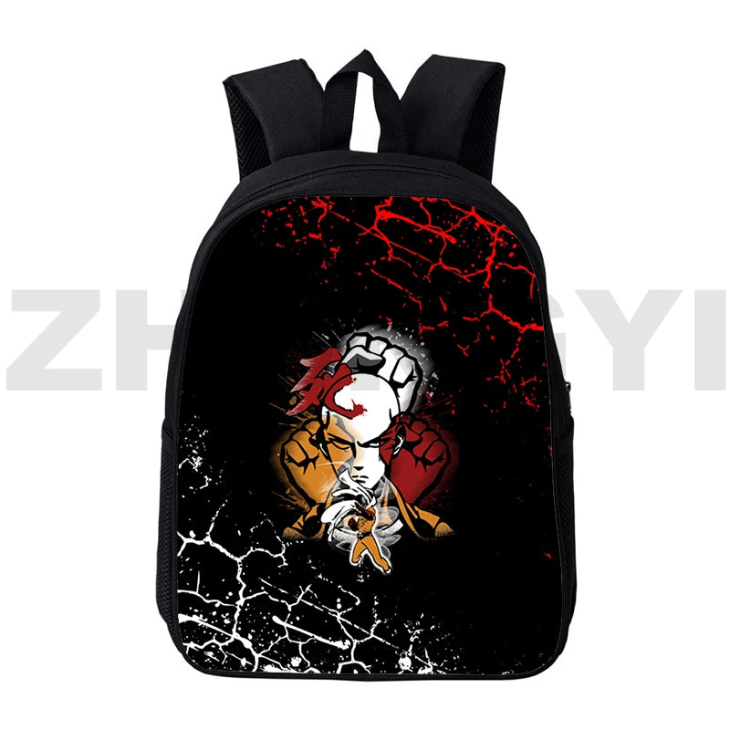 One-Punch Man Backpack 12/16 Inch Large Capacity Backpack Women Children Cartoon