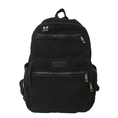 Student High Street Canvas Fabric School Book Laptop Backpack