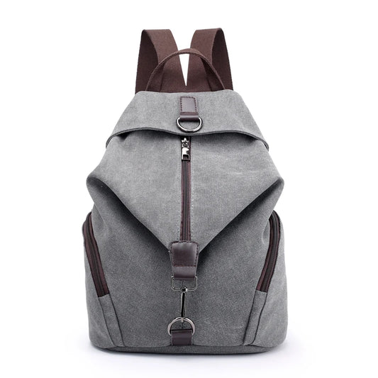 Canvas Backpack School Lady Girl