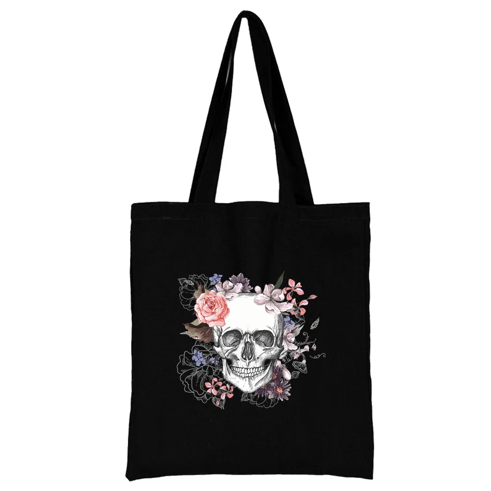 Patterned Large-capacity Shoulder Bag - All-match Canvas Tote