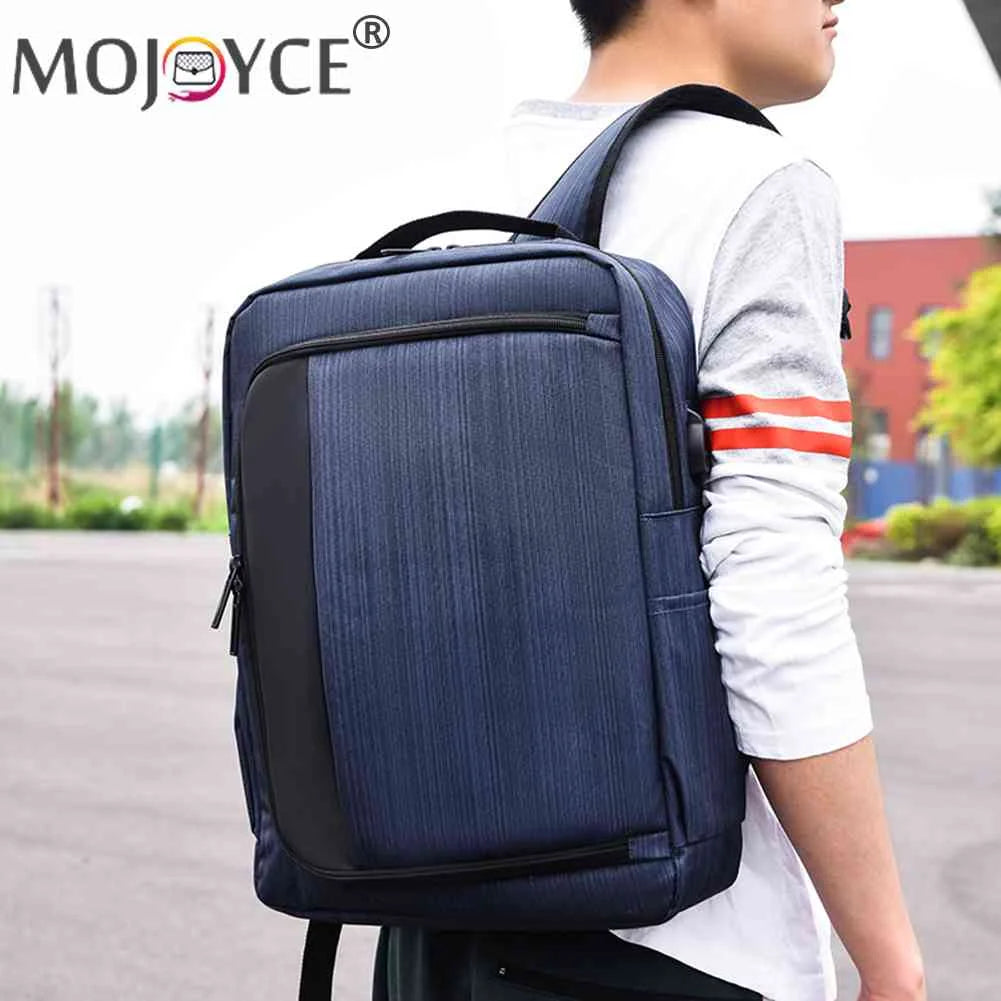 Student Travel Laptop Backpacks Men High Oxford Shoulder Knapsack USB Charging