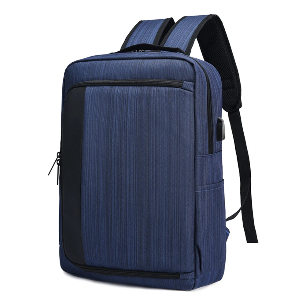Student Travel Laptop Backpacks Men High Oxford Shoulder Knapsack USB Charging