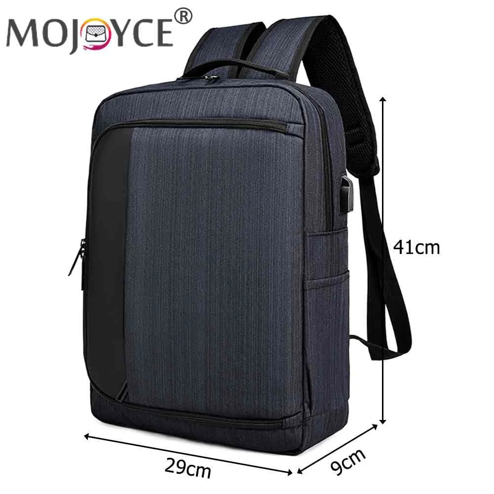Student Travel Laptop Backpacks Men High Oxford Shoulder Knapsack USB Charging