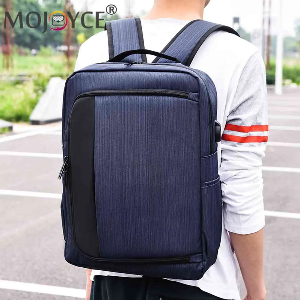 Student Travel Laptop Backpacks Men High Oxford Shoulder Knapsack USB Charging