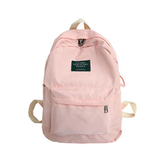 Waterproof Nylon Backpack for College Teenage Girl School Bag