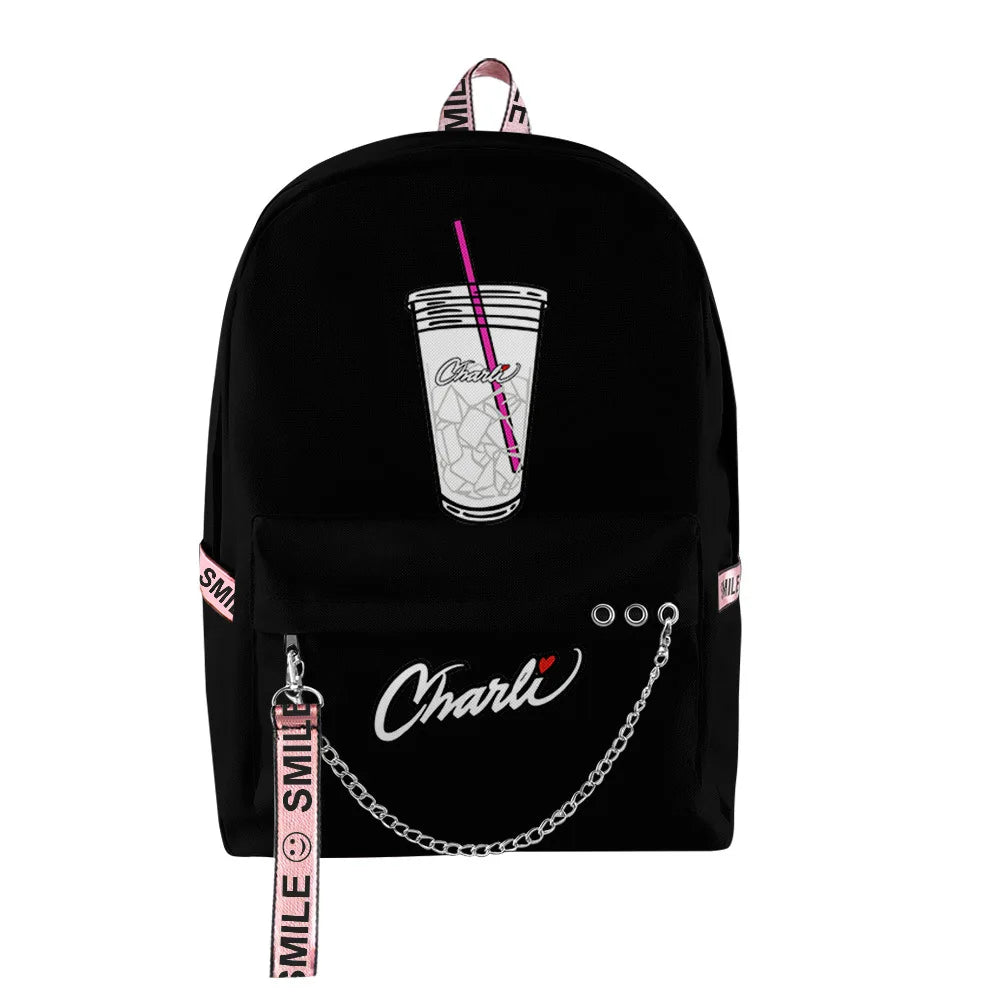 Charli D'Amelio Backpack Kpop Key Chain Bag