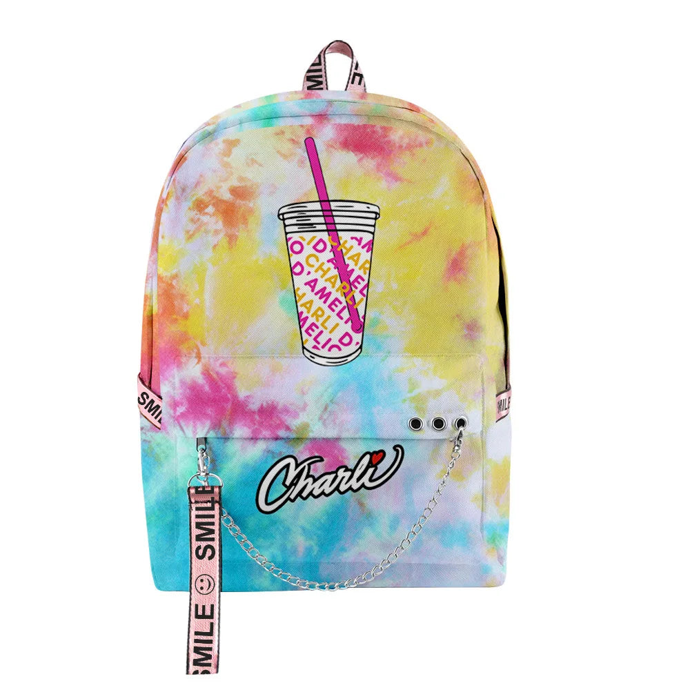 Charli D'Amelio Backpack Kpop Key Chain Bag