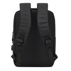 USB Charging Backpack for Students Travel Canvas Book Bag Men