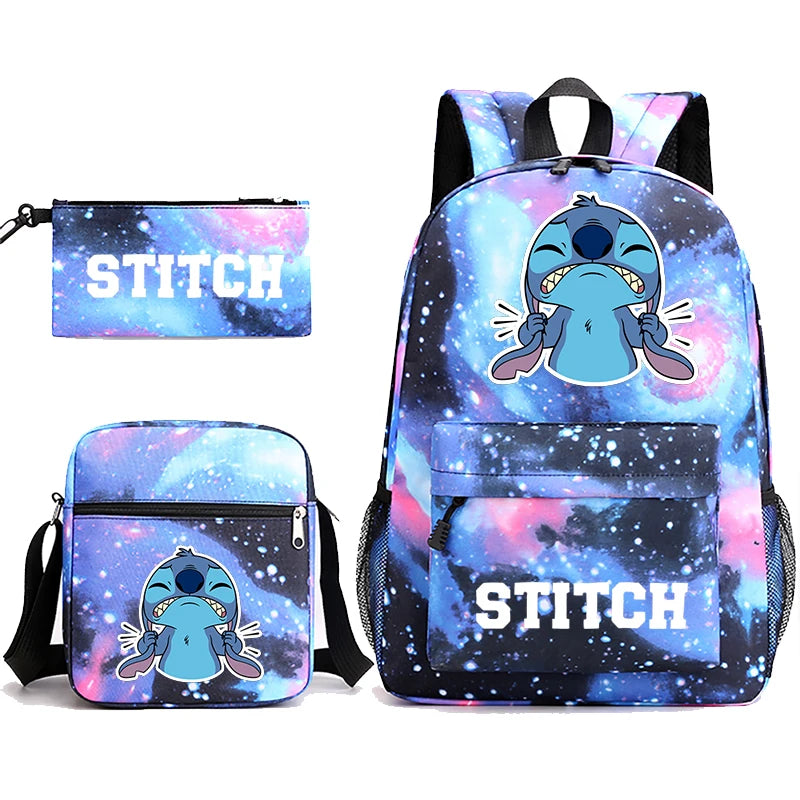 Stitch Schoolbag Set for Kids - 3 Pieces