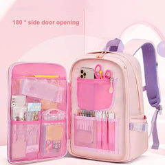 Kids Rabbit Backpack Waterproof Zipper School Bag