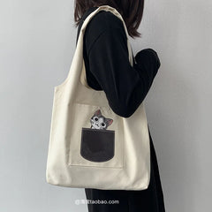 Small Fresh Shoulder Bag for Women Art Style