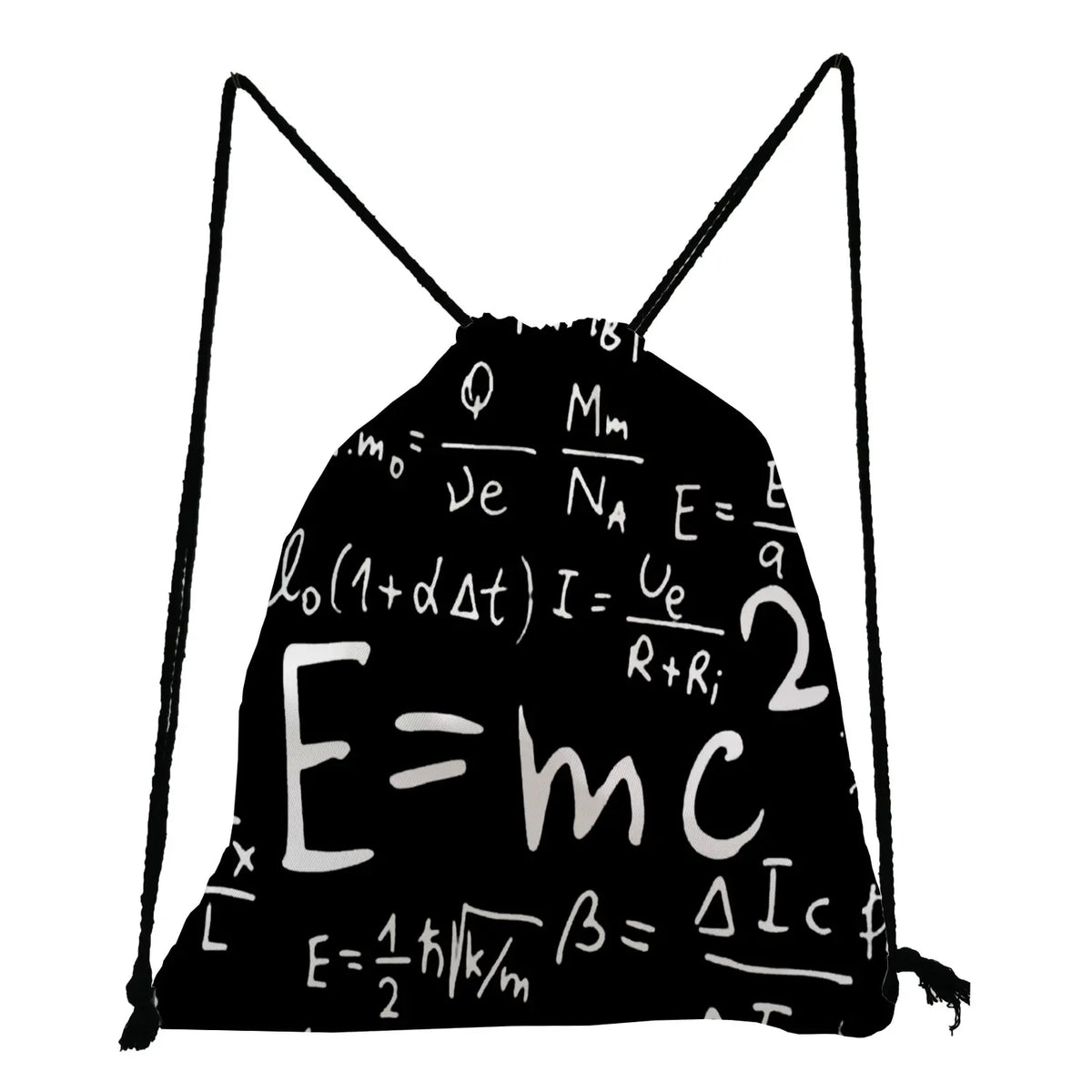 Physical Chemistry School Bag E=mc2 Print Drawstring Pocket