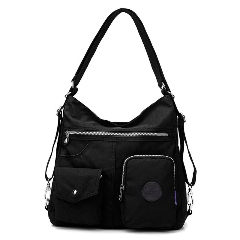 Casual Women Nylon Backpack School Bags Teenager Travel Bookbag
