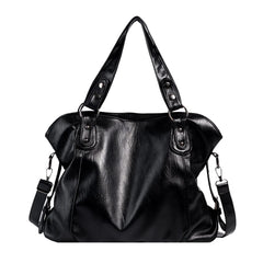 Stylish Large Women's Shoulder Bag Soft Leather High Capacity Tote Hand