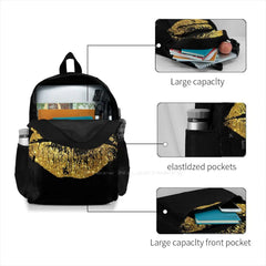Stylish Lips #8 Laptop Backpack Bag Lips Lip Stick Lipstick