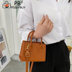 Stylish PU Leather Mini Messenger Handbag for Women