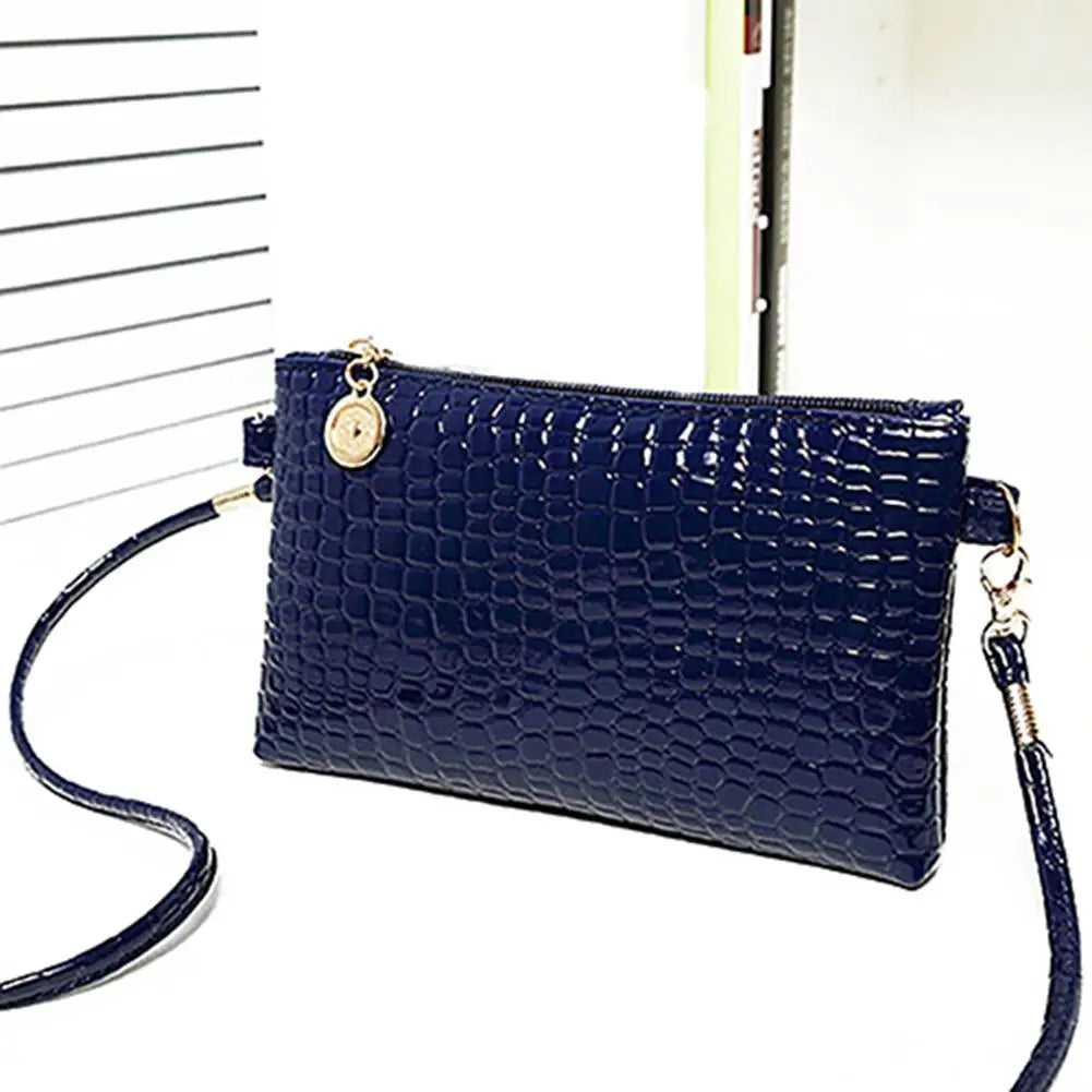 Stylish Phone Pouch Faux Leather Shoulder Bag Women Wallet