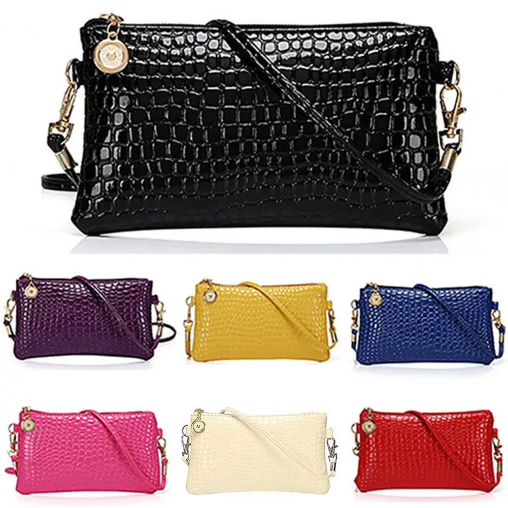 Stylish Phone Pouch Faux Leather Shoulder Bag Women Wallet