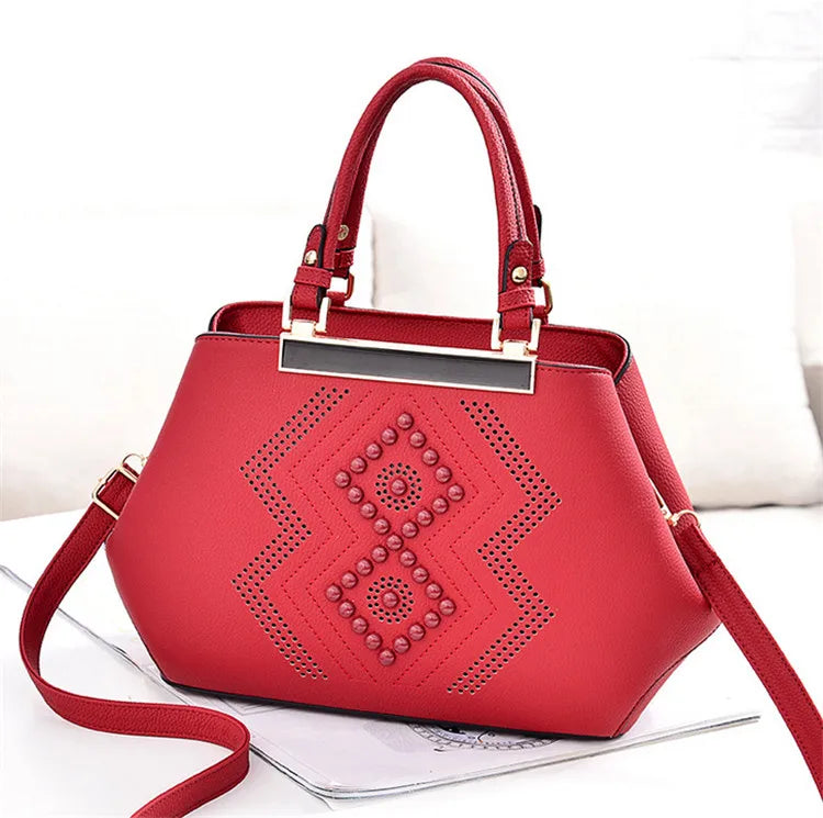 Stylish Vintage Handbag Felt Bag Print Ladies College Handbags Cheap