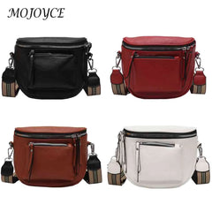 Women's Pure Saddle Clutch Handbag Casual PU Leather Shoulder Bag