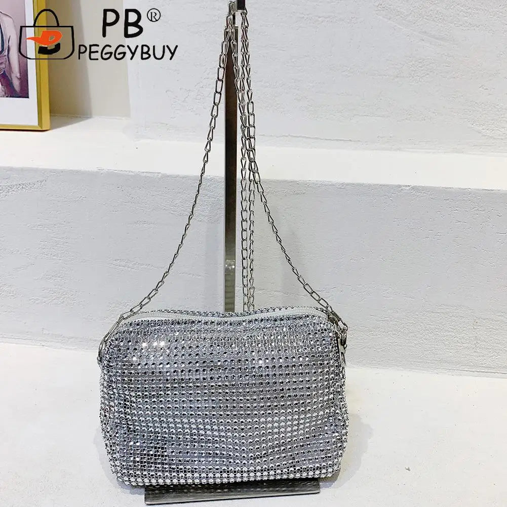 Rhinestone Evening Clutch Bag Handbag for Women