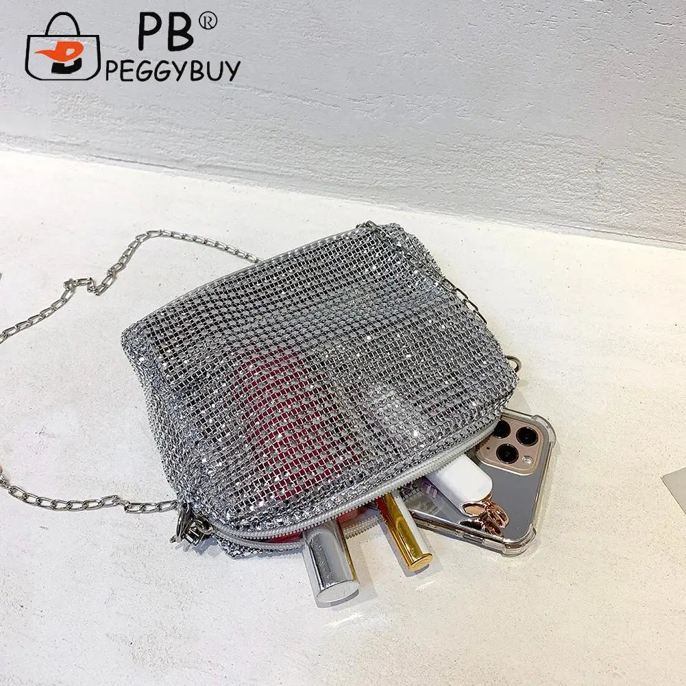 Rhinestone Evening Clutch Bag Handbag for Women