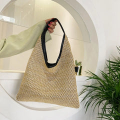 Stylish Bohemian Straw Handbag Shoulder Bag Vacation