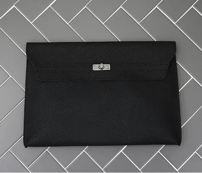 Stylish casual envelope clutch leather bag