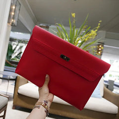 Stylish casual envelope clutch leather bag