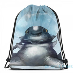 Subnautica Cuddlefish Portrait USB Charge Backpack