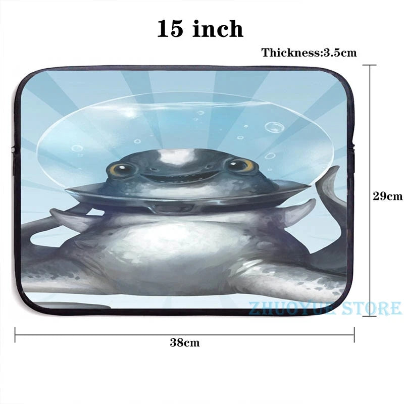 Subnautica Cuddlefish Portrait USB Charge Backpack