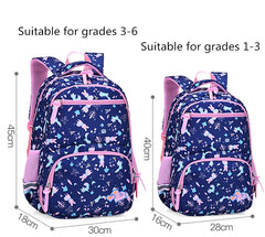 Flower Cartoon Printing School Bags for Girls Children Orthopedics School Backpa