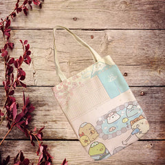 Sumikko Gurashi Anime Canvas Shopping Bag Foldable Tote Handbag Unisex