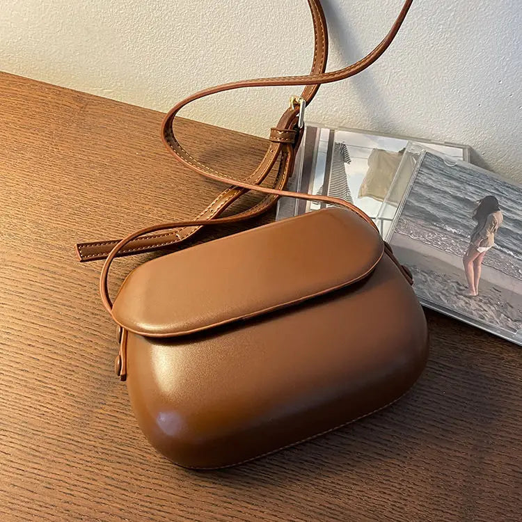 Summer Vintage Red Saddle Bag Cross-body Bag for Women