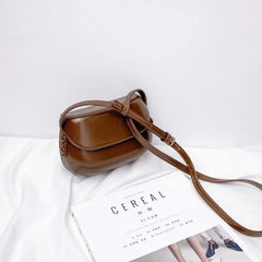 Summer Vintage Red Saddle Bag Cross-body Bag for Women