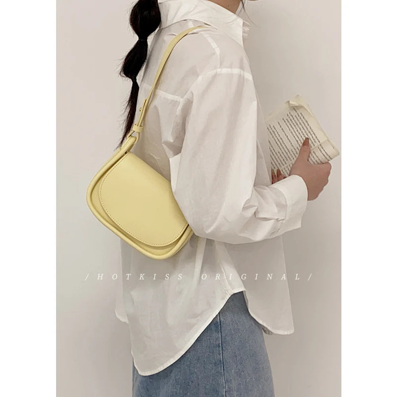 Summer Armpit Bag Handbag PU Leather Underarm Shoulder Bag