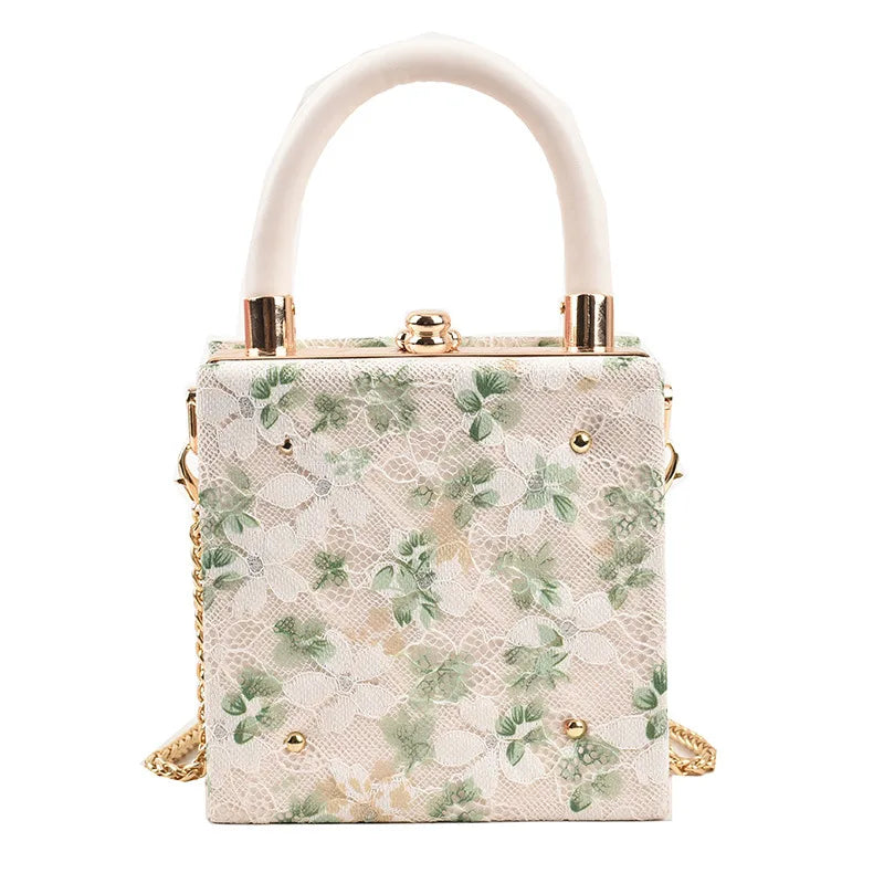 Lace Flower Chain Shoulder Bag Women Evening Dinner Bag