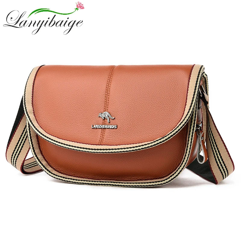 Solid Large Capacity Women's Shoulder Bag