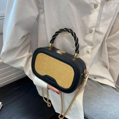 Summer Beach Straw Shoulder Bags for Women High Crossbody Women's Bag Small