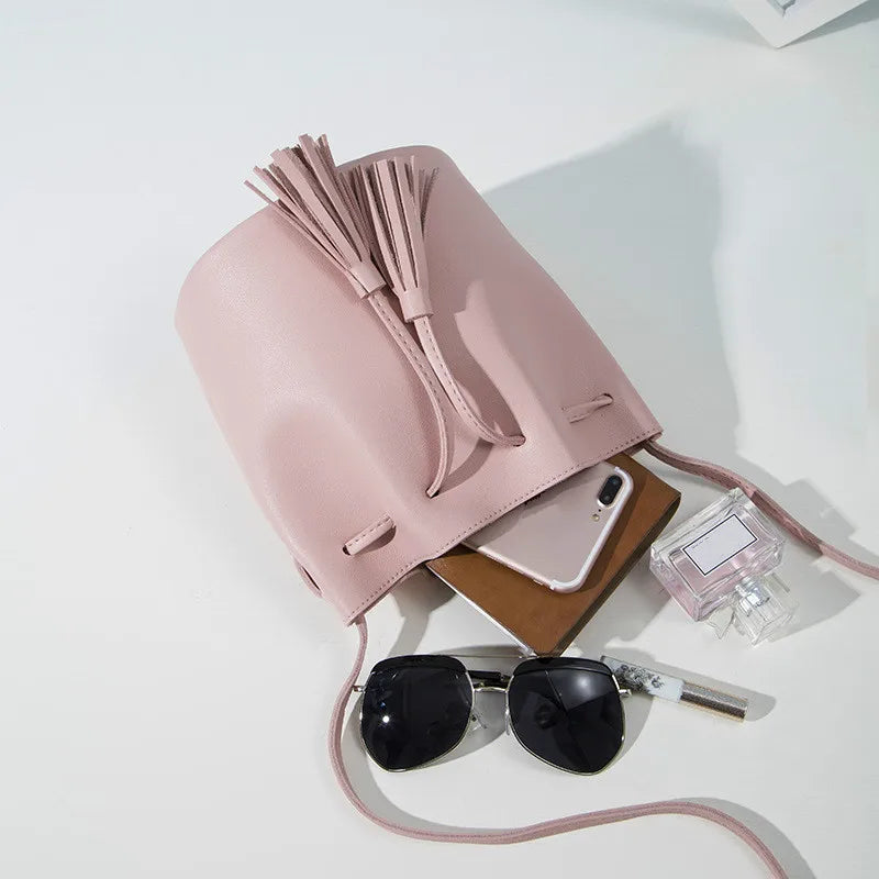 Summer Tassel Crossbody Bag Vintage Shoulder Handbag Large Capacity Tote