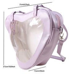 Summer Candy Love Heart Jelly Shape Backpacks Harajuku School Bag