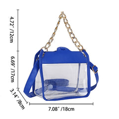 Summer Clear Composite Handbag Women Transparent Beach Jelly Totes