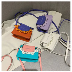 Summer Contrast Mini Crossbody Bags For Women Mini Shoulder Messenger Bag